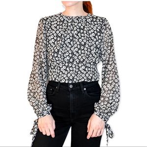 Long Sleeve Floral Blouse